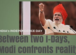 Between two I-Days, Modi confronts reality