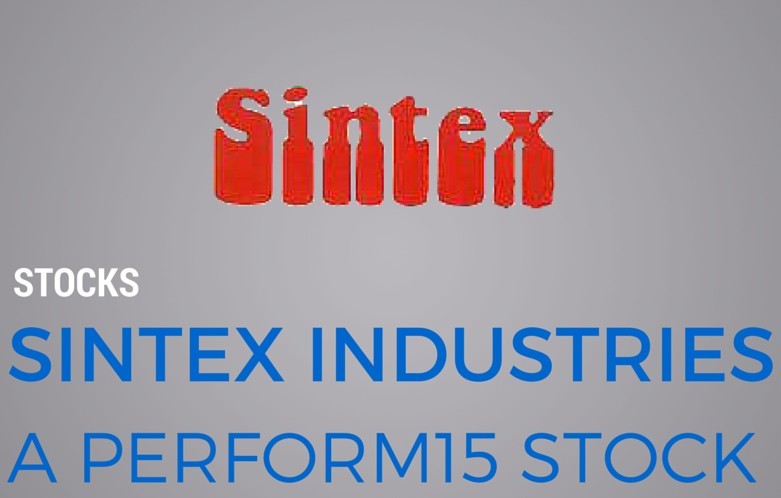 Sintex Industries Prospects - A Perform15 stock