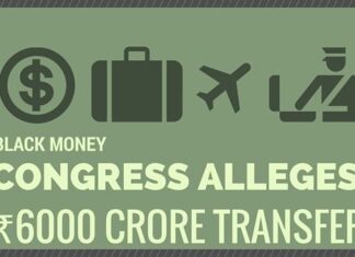 Congress alleges over ₹6,000 crores ‘Black Money’ sent out of India