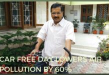 A Car Free Day in Delhi results in 60% drop in air pollution