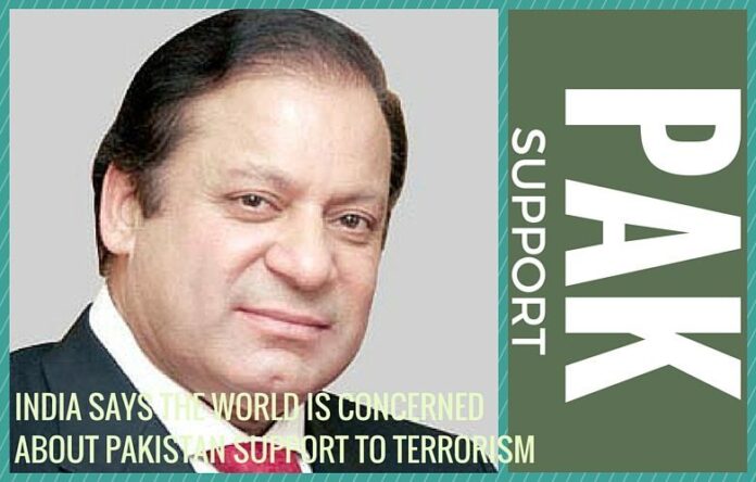India says the World is concerned about Pakistan support to terrorism