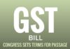Congress draws line for GST Bill Passage