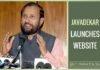 Indian Environment Minister (Javadekar) launches website on Climate Change
