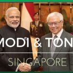 Modi and Singapore President meet after ceremonial welcome