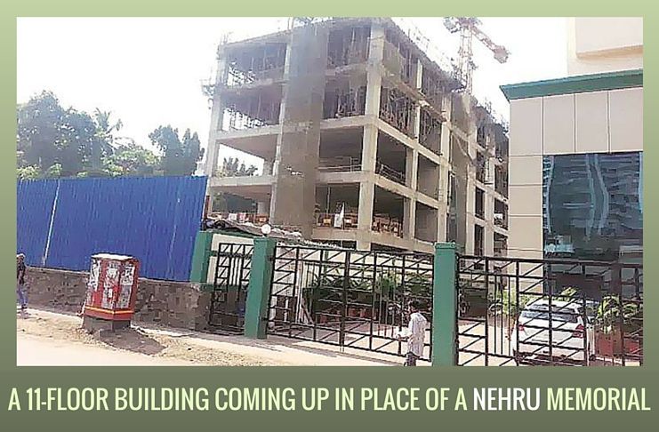 Instead of a Nehru Memorial Library, Congress Bhavan building construction coming on AJL Mumbai Plot