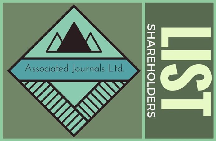 Full list of share holders in Associated Journals Limited as of 2011