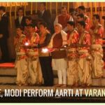 Abe and Modi perform Aarti at Varanasi