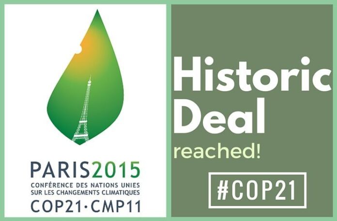 Historic climate pact adopted at #COP21
