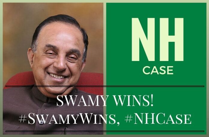 Dr. Swamy wins the #NHCase in Delhi HC