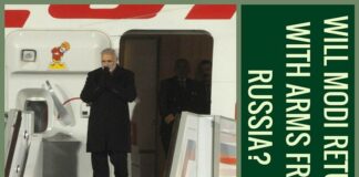 Modi arrives in Russia on two-day visit