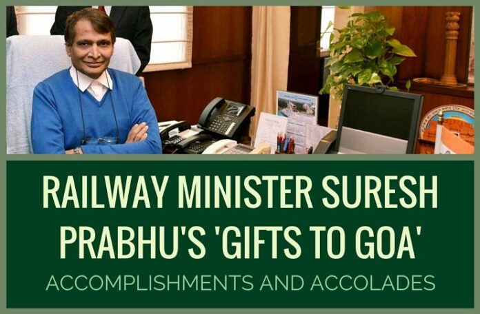 For Goa, Railway Minister Suresh Prabhu is a real 'prabhu'!