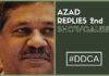 Azad replies to the 2nd show cause: Refutes charges of anti-party activities