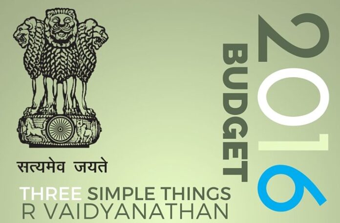 Budget 2016 suggestions - Three simple requests