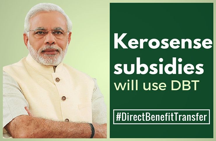 Kerosene subsidy will be deposited directly into household bank accounts