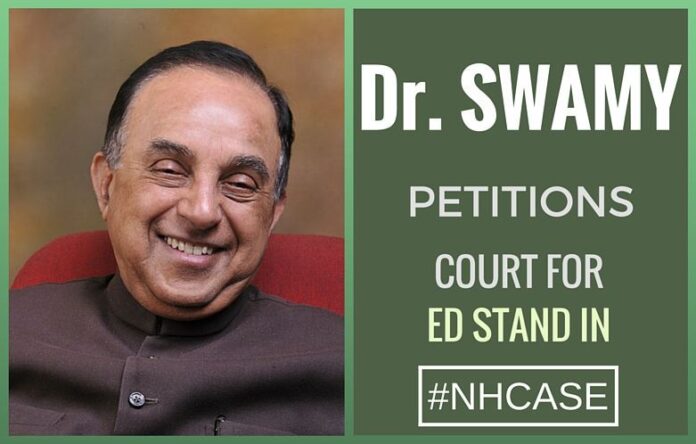 Dr. Subramanian Swamy seeks to force ED to reveal its stand in NH case