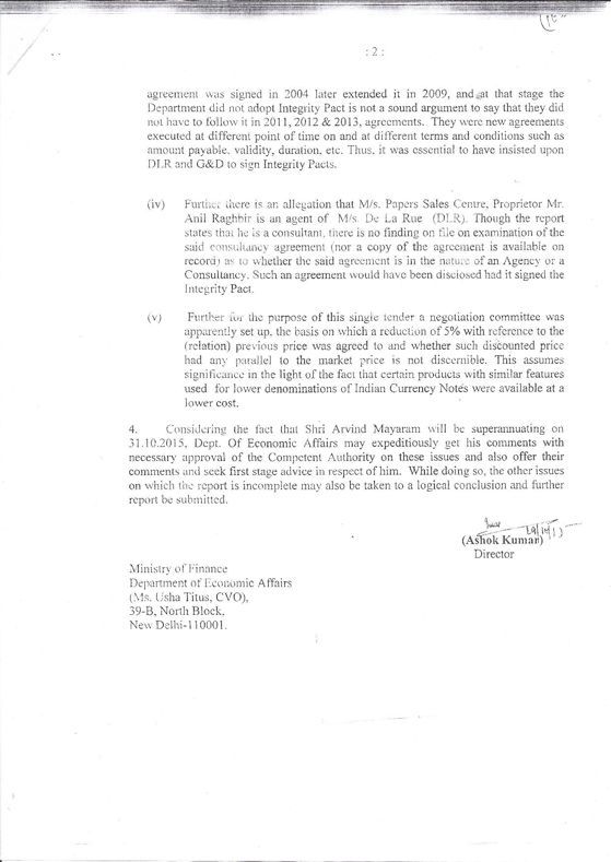 Swamy Letter to the PM regarding currenct paper Page 6