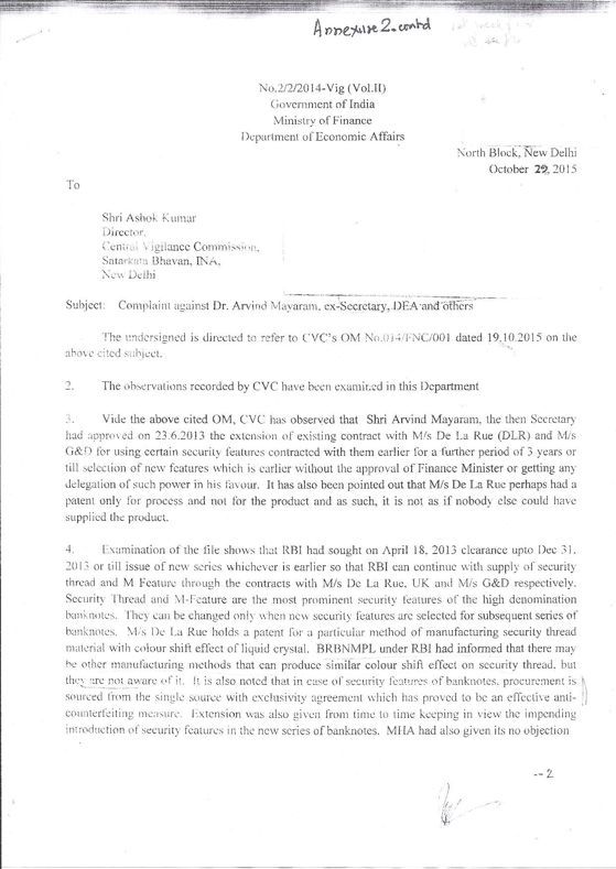 Swamy Letter to the PM regarding currenct paper Page 7