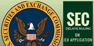 Is IEX application to be a national securities exchange denied?