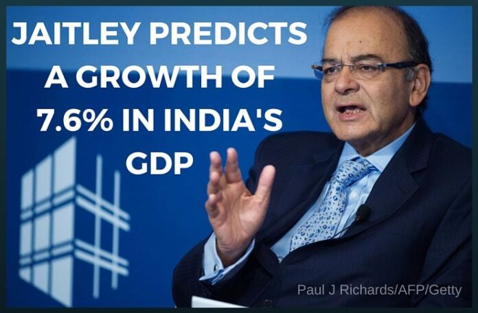India's GDP expected to grow this fiscal at 7.6 percent