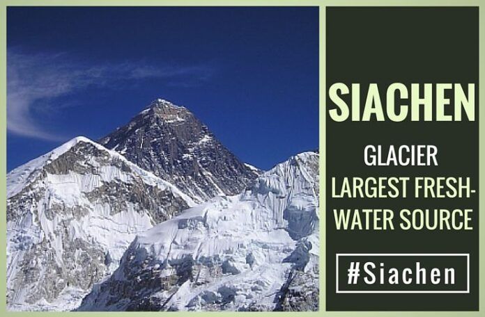 Siachen - largest fresh-water resouce