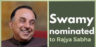 A patriot gets his due from a grateful nation, as Swamy is nominated to the Rajya Sabha