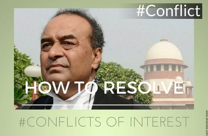 India needs a well defined set of rules to resolve conflicts of interest