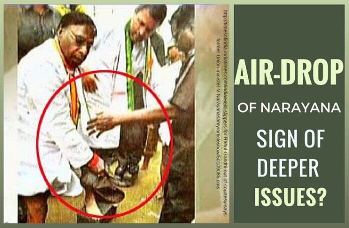 By air-dropping Narayanasamy, is Congress making a huge mistake?