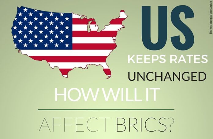 How does the US interest rate decision affect BRICS and in particular India?