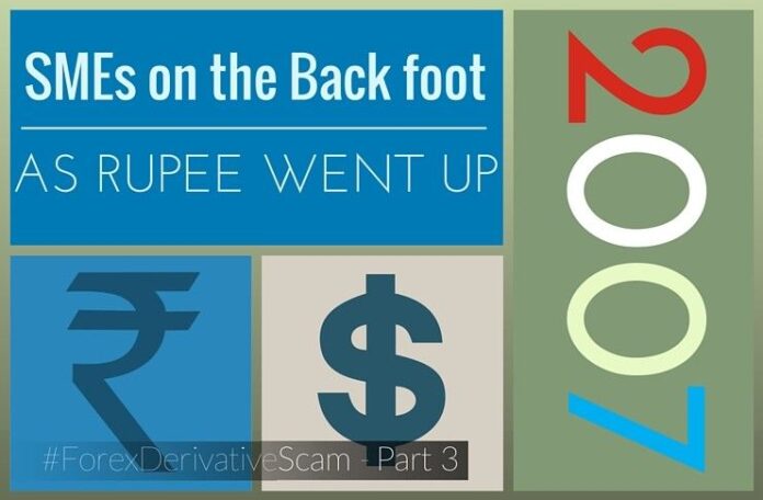 SMEs were on the back foot as the Rupee appreciated rapidly