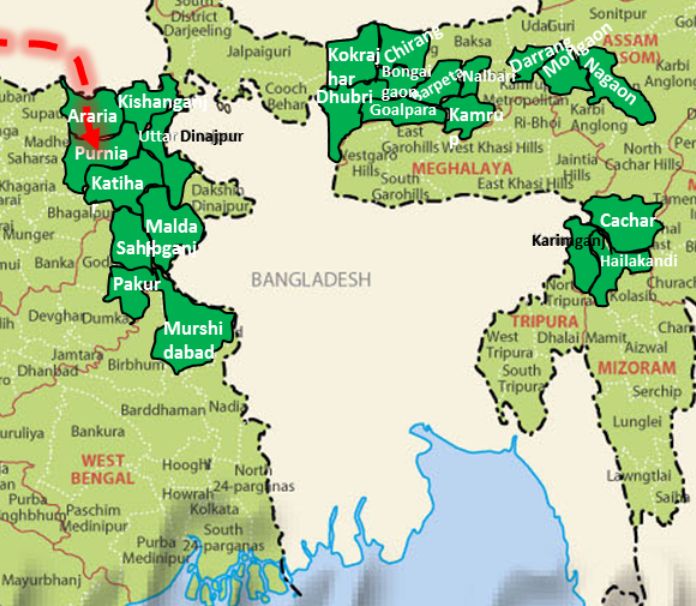 Parganas and Purnia regions