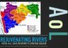 Highlights the work being done by Art of Living in rejuvenating rivers, especially in drought prone areas
