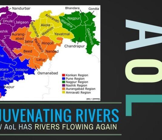 Highlights the work being done by Art of Living in rejuvenating rivers, especially in drought prone areas