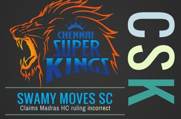 Swamy moves Supreme Court on CSK ban, contends Madras HC wrongly rejected his claim