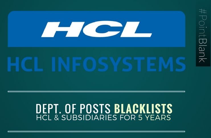 Will getting blacklisted from Department of Posts affect HCL business?
