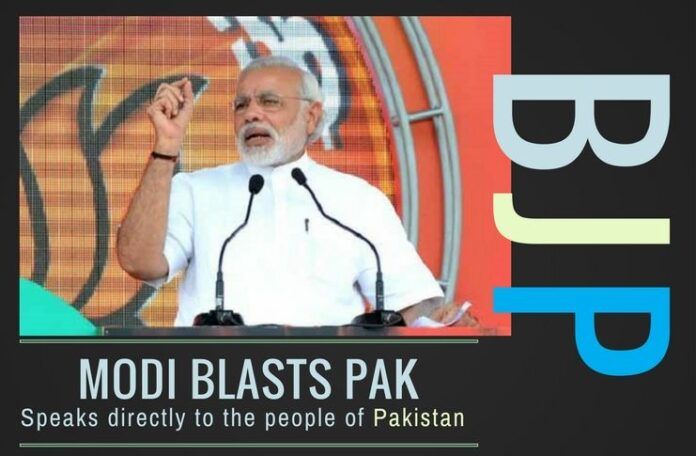 Modi blasts Pak, speaks directly to the people of Pakistan