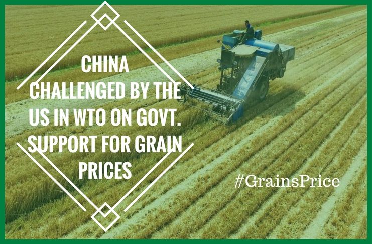 China challenged by US over Grains price