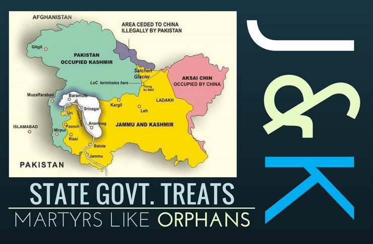 J & K State Government treats its martyrs like orphans