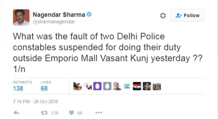 Delhi Media Advisor tweets