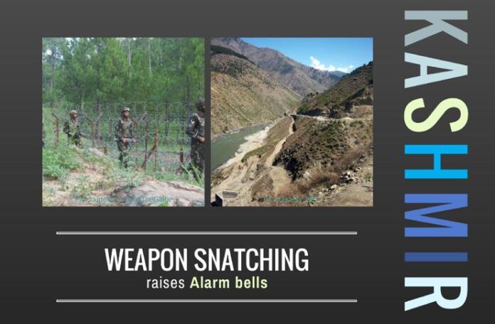 Several instances of weapon snatching have been reported in the valley, adding to the work of the security forces.