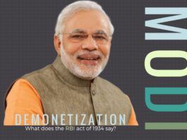 Author examines the Demonetization move from the RBI 1934 act's point of view.