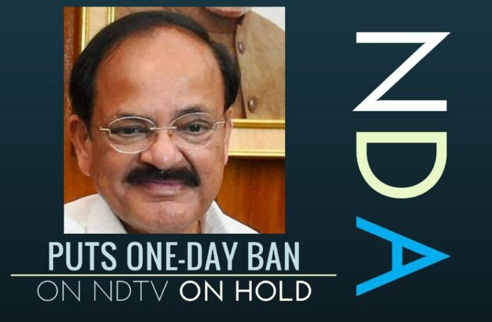 In an inexplicable move, Indian Govt. has put the one-day ban on NDTV on hold