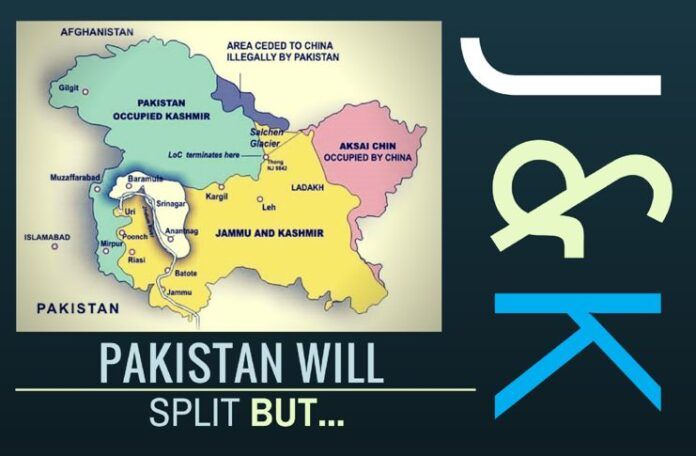 To split Pakistan, measures have to be taken at several levels and those who live there who are for a split should be isolated and encouraged