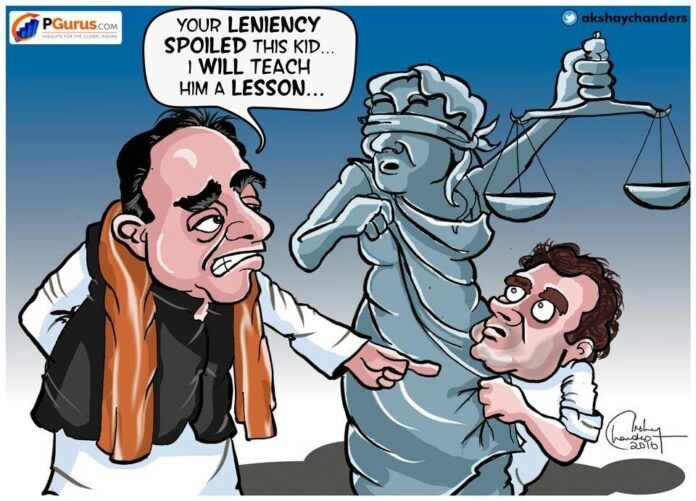 Only Dr. Swamy can teach Rahul Gandhi a lesson