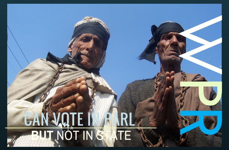 Status of WPR - West Pak Refugees who can vote & get Central Govt. jobs but not the State