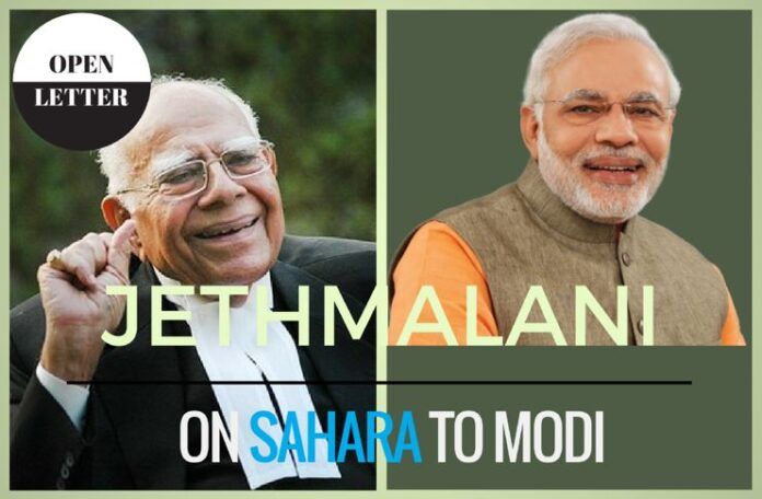Modi needs to watch out and could be implicated in the Sahara diaries case, warns Ram Jethmalani