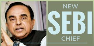 Swamy writes to the PM, urges him not to consider Shaktikanta Das for the post of SEBI Chief.
