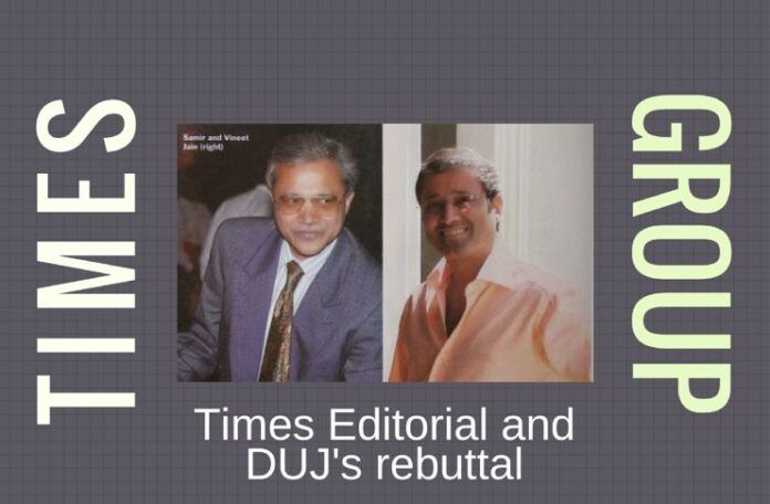 Delhi Union of Journalists rebuts Times of India's editorial on their financial problems