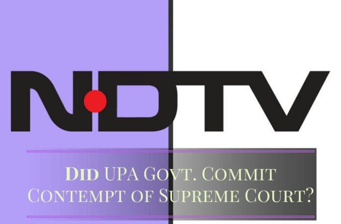 Despite SC judge's observations, why did the UPA Govt. not look into NDTV violations? Who prevented it?