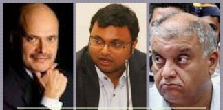 Chennai Income Tax Dept findings reveal that Karti Chidambaram took bribes from Raghav Bahl & Peter Mukherjea for FIPB clearance by his Dad