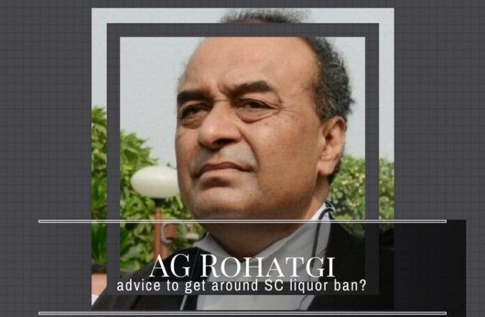 Is Rohatgi showing liquor shops a way around the Supreme Court judgment of staying at least 500 meters from highways?